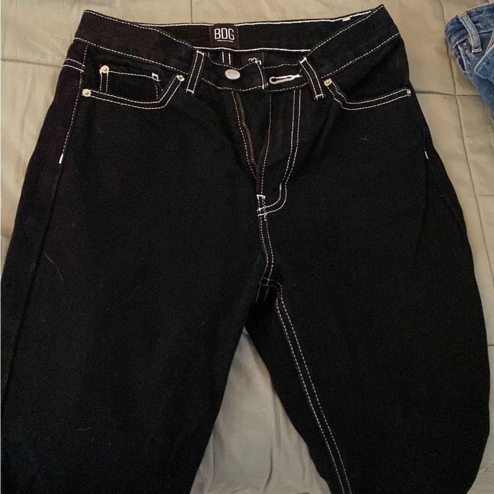 BDG black straight leg jeans